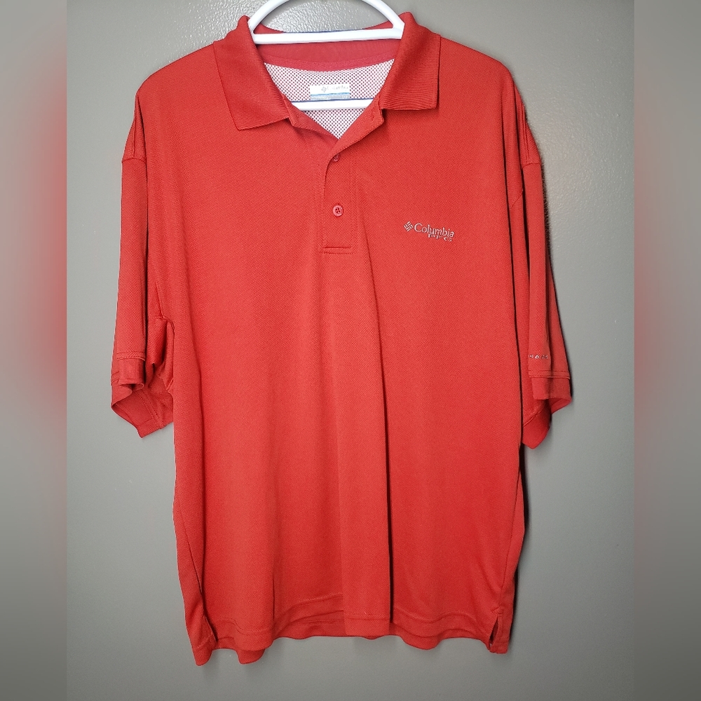 Columbia Omni-sheild short sleeve shirt size large red 2013